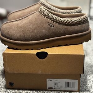 UGG Tan Suede Slip-On Shoes